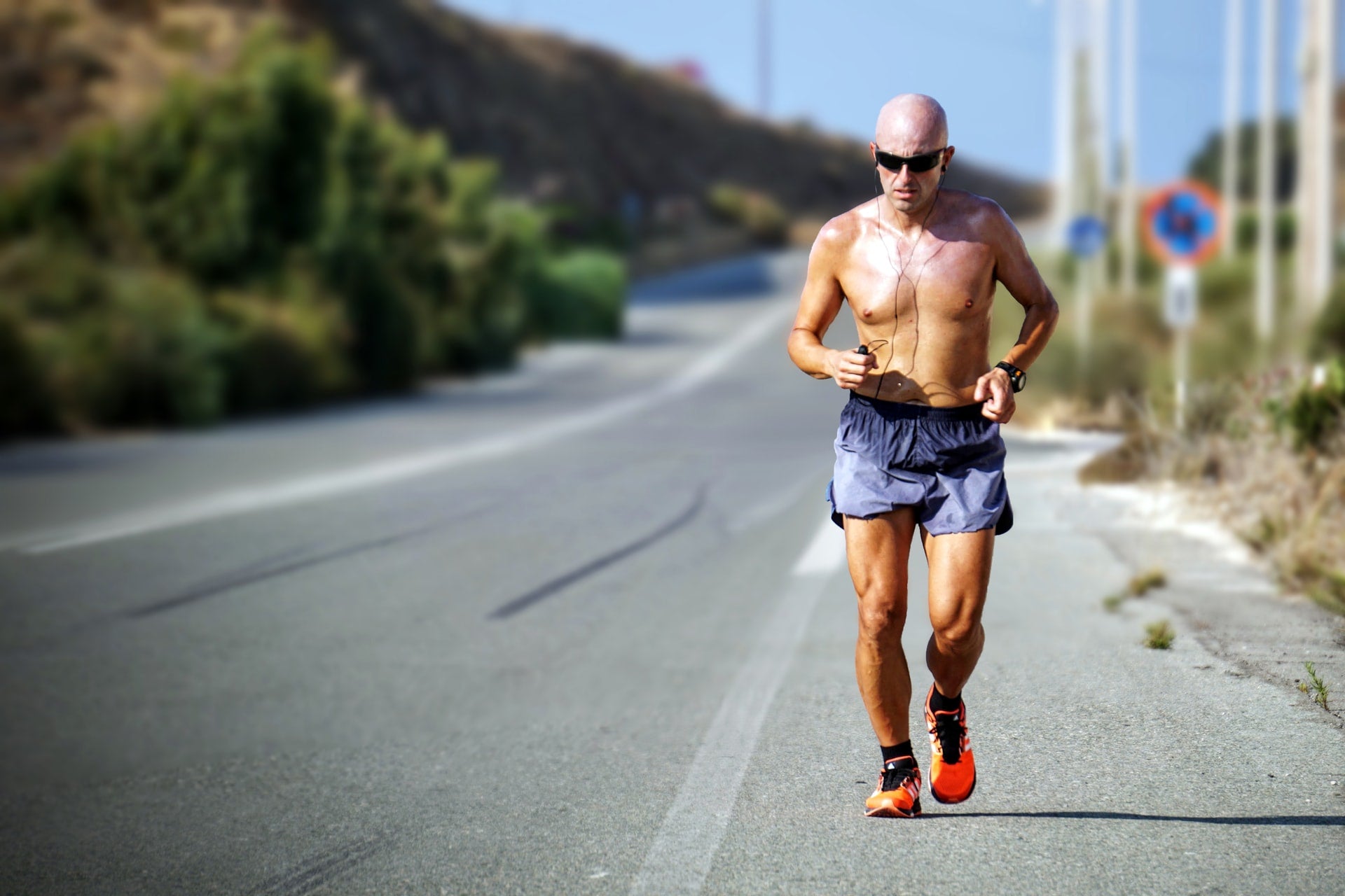 man staying fit