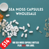 100 SEA MOSS CAPSULES -WHOLESALE (NO LABEL)