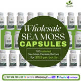 100 SEA MOSS CAPSULES -WHOLESALE (WITH LABEL)